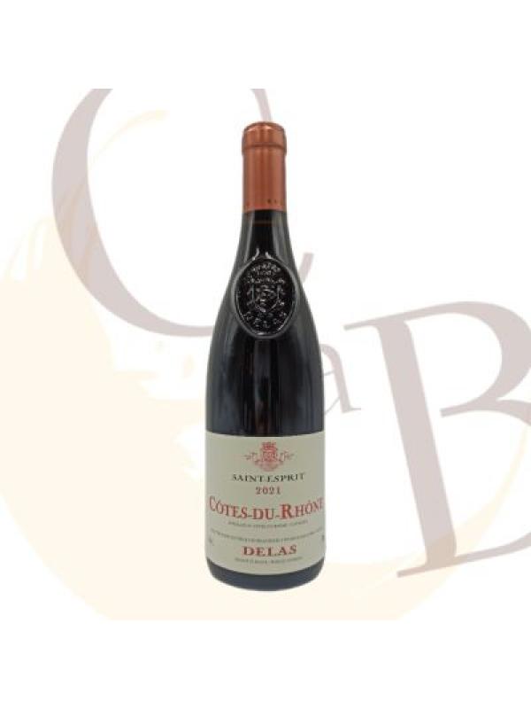 COTES DU RHONE "Maison DELAS" Cuvée SAINT ESPRIT 2021 - 14°vol - 75cl