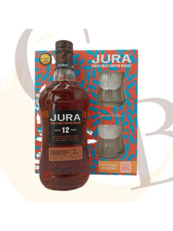 JURA 12 ANS coffret 2 verres - 40°vol - 70cl