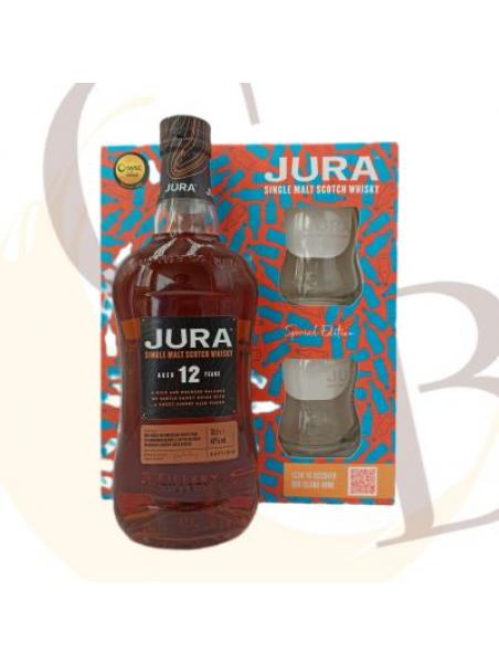 JURA 12 ANS coffret 2 verres - 40°vol - 70cl