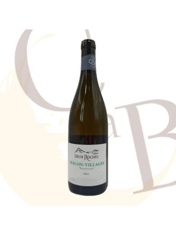 MACON Villages BLANC "Domaine des 2 Roches" CuvéeTRADITION 2022 - 75cl - 13°vol