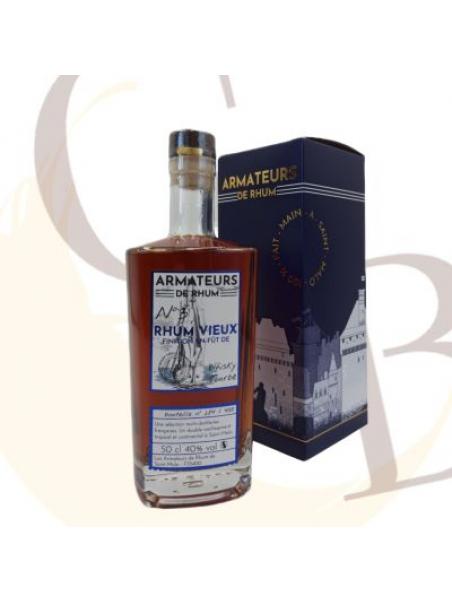 RHUM VIEUX - Les Armateurs de Rhum - Affinage Fût Whisky tourbé Ecossais - 40°vol - 50cl