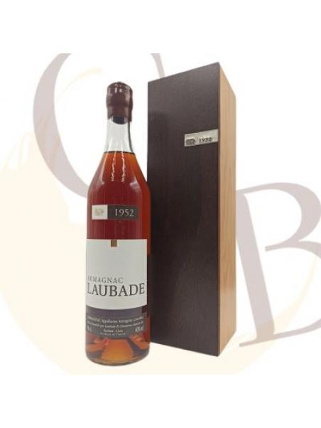 ARMAGNAC "Ch. DE LAUBADE" 1952 - 40°vol - 70cl en coffret bois