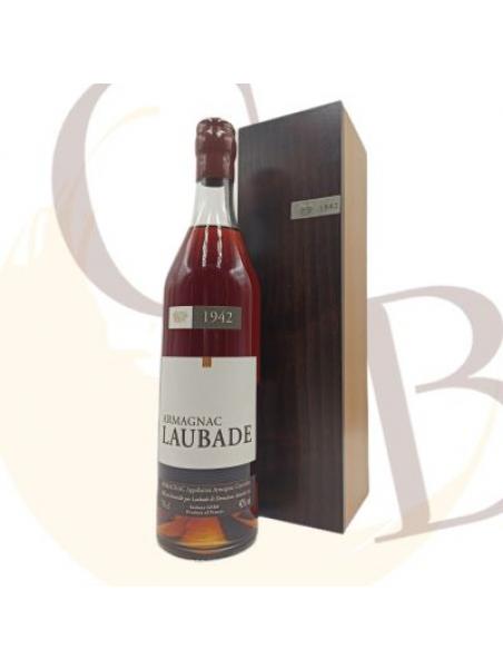 ARMAGNAC "Château de Laubade" 1942 - 70cl - 40°vol en coffret bois