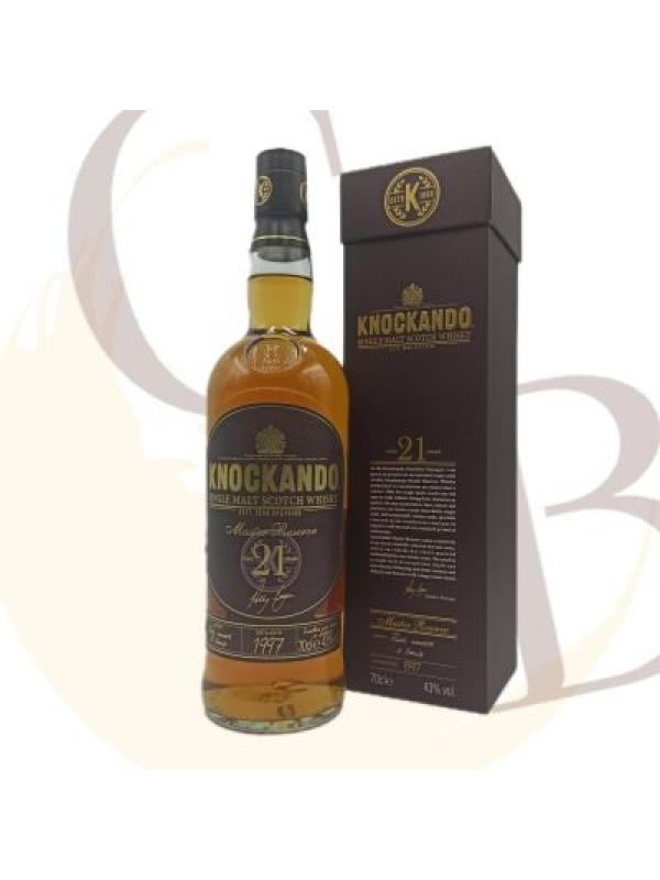 KNOCKANDO 21 ANS MASTER RESERVE - 43°vol - 70cl sous étui