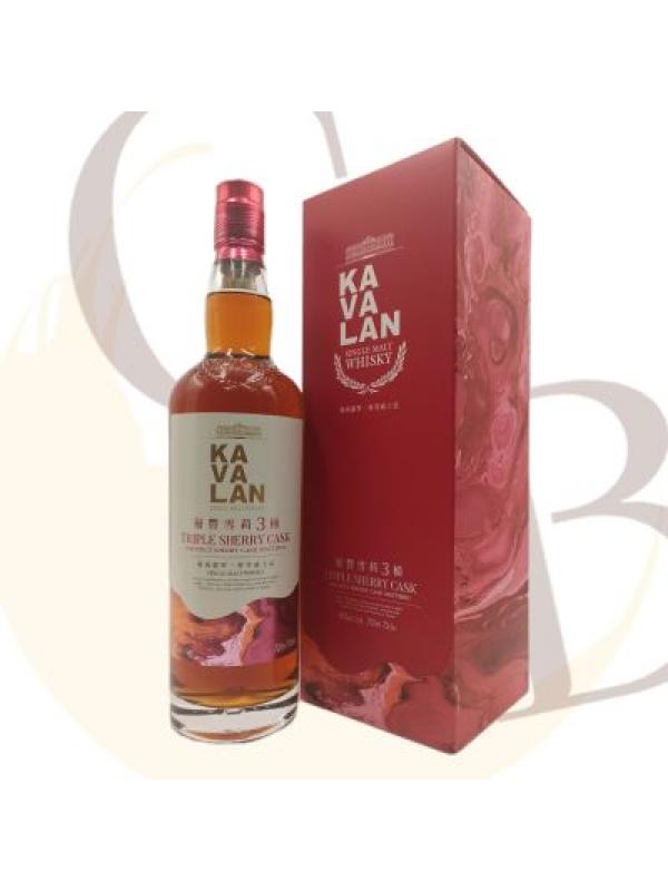 KAVALAN Triple Sherry Cask single Malt - 40°vol - 70cl sous étui