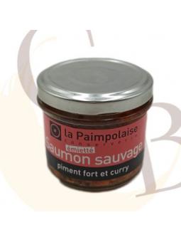 Emietté SAUMON Sauvage Piment Fort et Curry -  La Paimpolaise - 90 gr